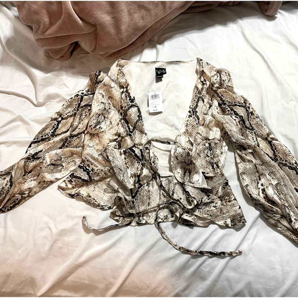 Tie front blouse